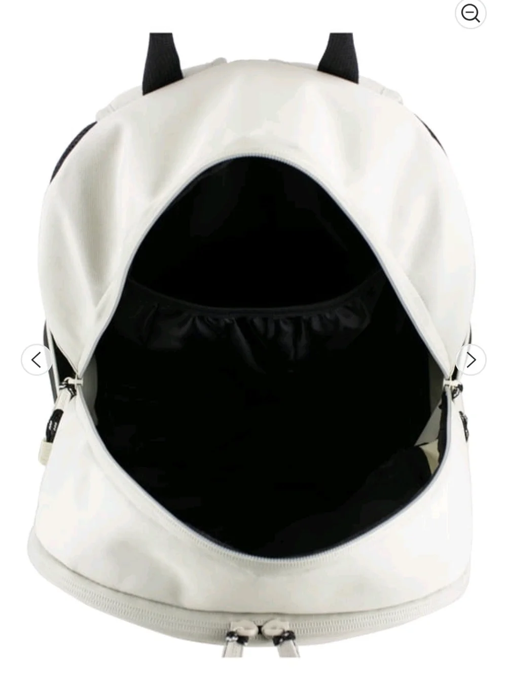 White Men’s Backpack with External Bungee